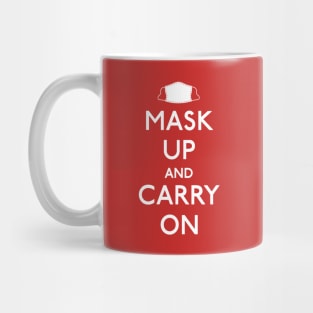 Mask Up and Carry On Mug